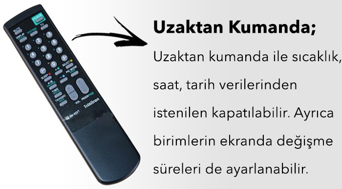 ST-574 Işıklı Termometre Saat